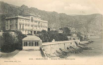 CPA FRANCE 06 "Beaulieu, Grand Hotel Métropole"