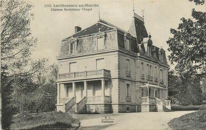 CPA FRANCE 23 "Lavilleneuve en Marche Château Barthélmy Chapal".