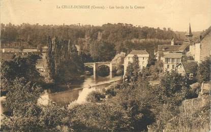 CPA FRANCE 23 "La Celle - Dunoise, Les bords de la Creuse".