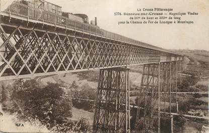 CPA FRANCE 23 "Busseau sur Creuse,, Le viaduc".