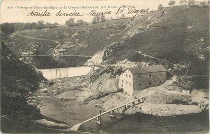 CPA FRANCE 23 " Bonnevaud, Barrage et usine électrique sur la Creuze".