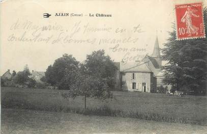 CPA FRANCE 23 " Ajain, Le château".