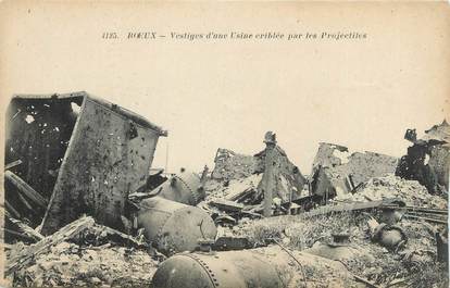 CPA FRANCE 62 " Roeux, Vestiges d'une usine criblée par les projectiles".