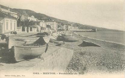 CPA FRANCE 06 "Menton, Promenade du Midi"