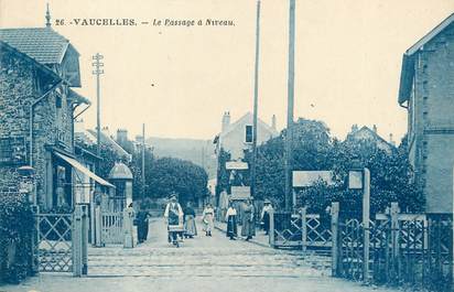 CPA FRANCE 14 "Vaucelles, Le passage à niveau".