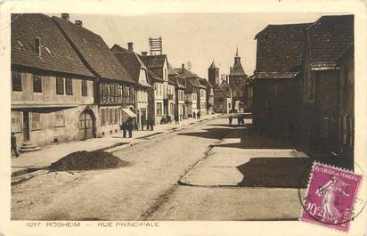 CPA FRANCE 67 " Rosheim, Rue principale".