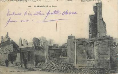 CPA FRANCE 55 " Vassincourt, Ruines".