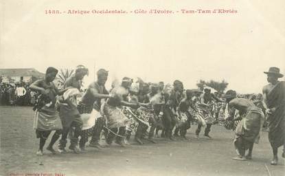 CPA COTE D'IVOIRE "Tam Tam d'Ebriés"