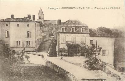 CPA FRANCE 63 " Crevant Laveine, Avenue de l'église".