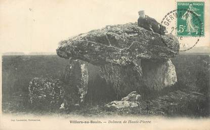 CPA FRANCE 36 " Villiers au Bouin, Dolmen de Haute Pierre"/ DOLMEN