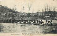 02 Aisne CPA FRANCE 02 " Berny - Rivière, Pont de pilots sur la rivière d'Aisne à Roche".