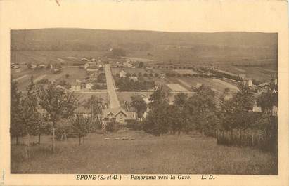 CPA FRANCE 78 " Epone, Panorama vers la gare".