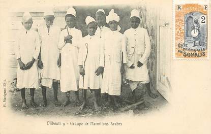 CPA DJIBOUTI "Groupe de Marmitons arabes"