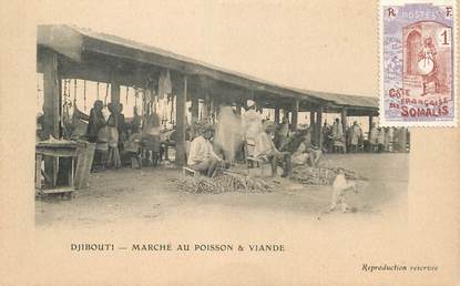 CPA DJIBOUTI "Marché au poisson & viande"