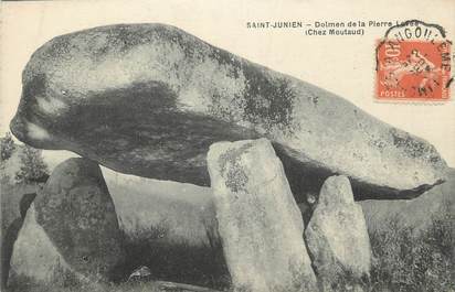 CPA FRANCE 87 " St Junien, Dolmen de la Pierre Levée". / DOLMEN