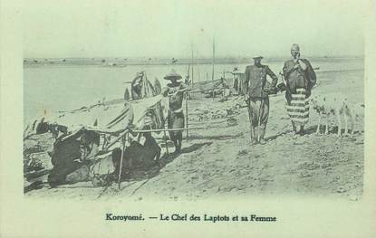 CPA SOUDAN "Koroyomé, le chef des Laptots et sa femme"