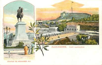 CPA EGYPTE "Alexandrie, statue de Mohamed Ali"