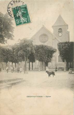 CPA FRANCE 94 "Chennevières, L'église".