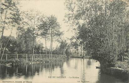 CPA FRANCE 28 "Ile du Saussay, La rivière".