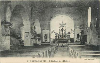 CPA FRANCE 49 " Concourson, Intérieur de l'église".