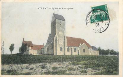 CPA  FRANCE 45 "Attray, Eglise et presbytère"