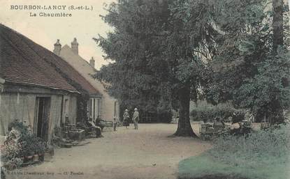 CPA FRANCE 71 " Bourbon Lancy, La chaumière".