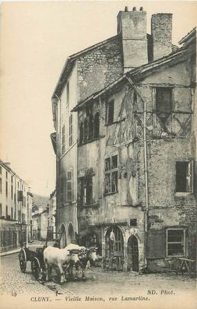 CPA FRANCE 71 " Cluny, Vieille maison, Rue Lamartine".