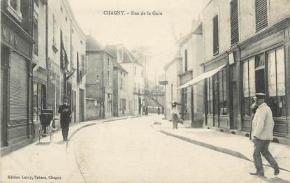 CPA FRANCE 71 " Chagny, Rue de la gare".