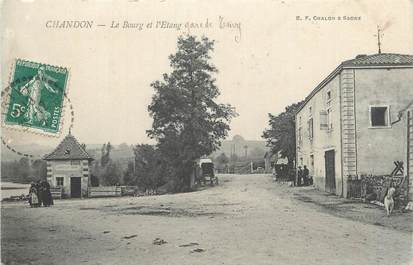 CPA FRANCE 71 " Chandon, Le bourg et l'étang".