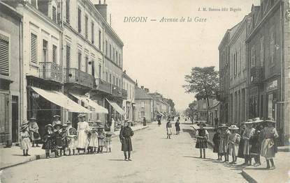 CPA FRANCE 71 " Digoin, Avenue de la gare".