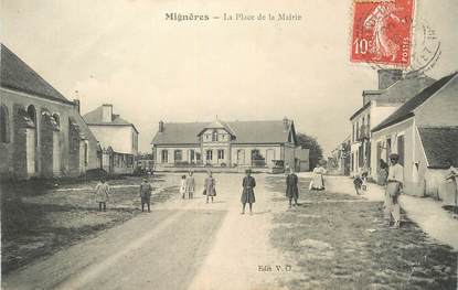 CPA  FRANCE 45 "Mignières, la Place de la mairie"