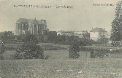 CPA FRANCE 71 " La Chapelle de Guinchay, Centre du bourg".