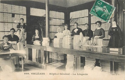 CPA  FRANCE 45 "Orléans, Hopital Général, la Lingerie"