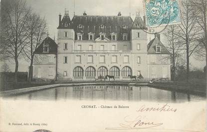 CPA FRANCE 71 "Cronat, Le château de Balorre".