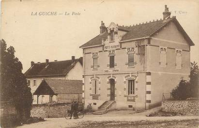 CPA FRANCE 71 " La Guiche, La Poste".