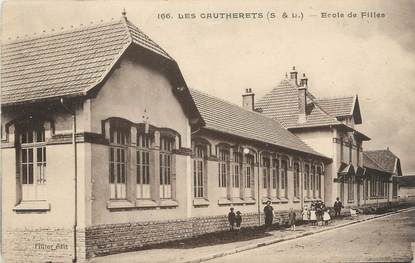 CPA FRANCE 71 " Les Gautherets, Ecole des filles".