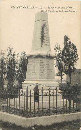 CPA FRANCE 71 " Frontenard, Le monument aux morts".