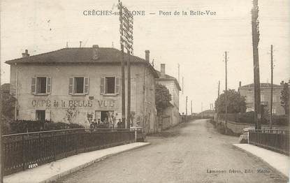 CPA FRANCE 71 " Crèches sur Saone, Pont de la Belle Vue".