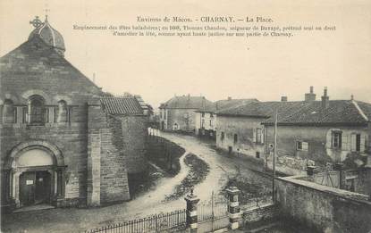 CPA FRANCE 71 " Charnay, La place".