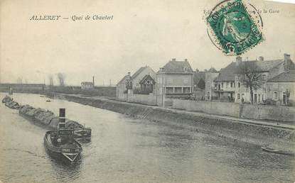 CPA FRANCE 71 " Allerey, Quai de Chauvort".