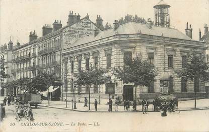 CPA FRANCE 71 " Chalon sur Saône, La Poste".