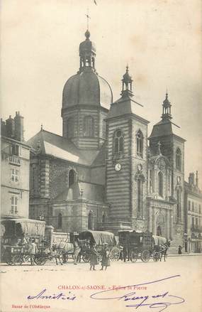 CPA FRANCE 71 " Chalon sur Saône, Eglise St Pierre".