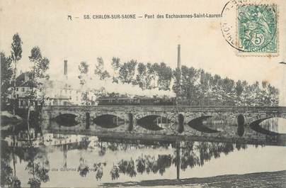 CPA FRANCE 71 " Chalon sur Saône, Pont des Eschavannes St Laurent".