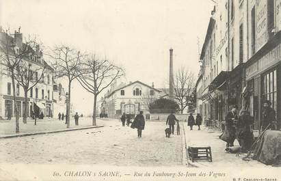 CPA FRANCE 71 " Chalon sur Saône, Rue du Faubourg St Jean des Vignes".