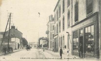 CPA FRANCE 71 " Chalon sur Saône, Avenue Bousicaut".