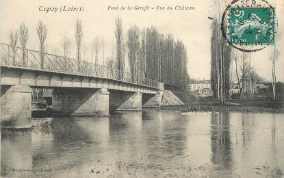 CPA  FRANCE 45 "Cepoy, pont de la Girafe, vue du chateau"