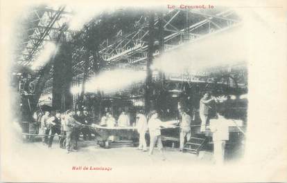 CPA FRANCE 71 " Le Creusot, Hall de laminage".