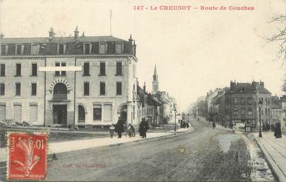 CPA FRANCE 71 " Le Creusot, Route de Couches".