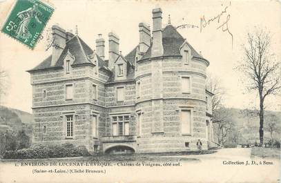 CPA FRANCE 71 "Environs de Lucenay L'Evêque, Château de Visigneu'.