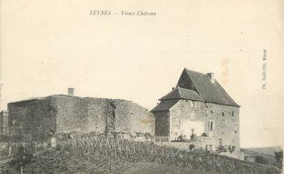 CPA FRANCE 71 "Leynes, Vieux château".